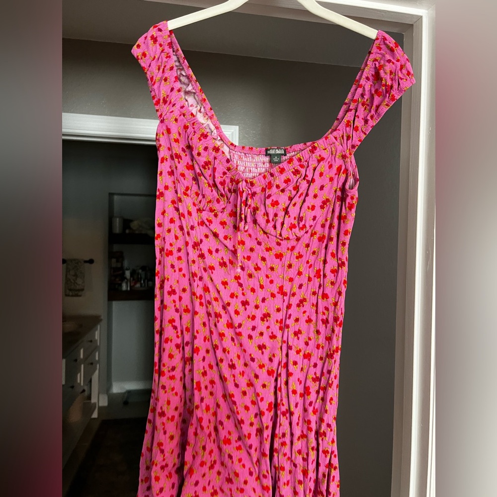 Pink floral summer dress - Picture 2 of 5